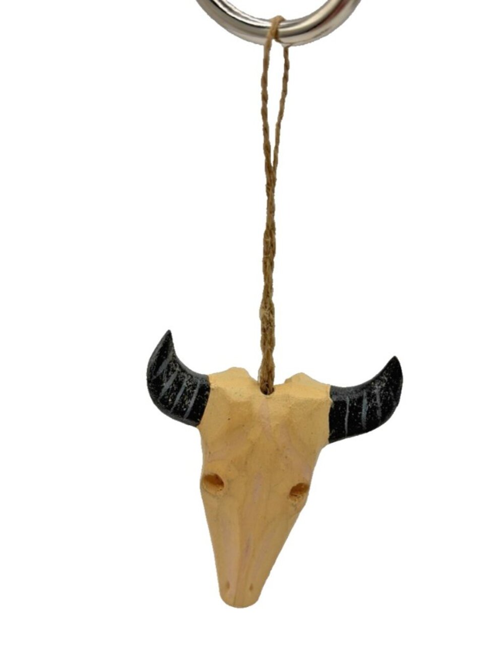Steer Skull Christmas Ornament Rustic Primitive Western Cowboy Holiday Decor